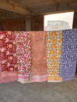 Sarung Katun Warna-warni, Selendang Pantai Bohemian, Sarung Cetak Blok Tangan, Selendang Katun Musim Panas, Penutup Badan Gaya Hippie