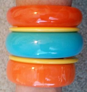 Brazalete de resina, joyería de diseñador de moda, brazalete completo de color de resina, regalo, mármol, ámbar, Irregular, otra pulsera para mujeres y niñas - Product Image 4