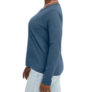 Solide O cou de haute qualité personnalisé 3D imprimé sur sweat-shirt imprimé Orange marron de haute qualité uni blanc personnalisé usage quotidien femmes - Product Image 3