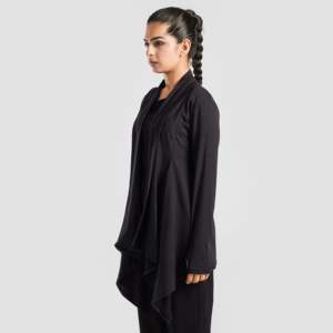 Charcoal Modest Workout Wrap Sleek Slips for Fitness Exercise - Product Image 1