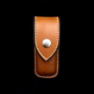 Funda de cuero de grano rico para cuchillos de hoja plegables, 5 pulgadas, superventas, precio de fábrica - Product Image 6