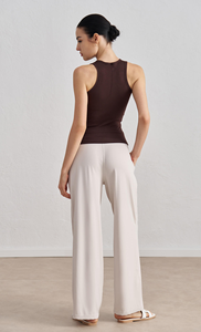 Women's Sports Vest Lightweight Breathable Yoga Tank Top Chest Cushion Customized Logo for Outdoor Fitness Running Wholesale - Product Image 2