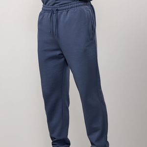 <b>Men's</b> <b>Navy</b> Blue Woolen Acid Vintage Fleece Sweatpants Elastic Waist Drawstring Casual <b>Joggers</b> Side Pockets Midweight Knitted - Product Image 4