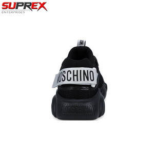 SUPREX ENTERPRISES Sneakers en cuir véritable noir à lacets avec maille camouflage respirante pour hommes, personnalisation des tailles et des couleurs - Product Image 3