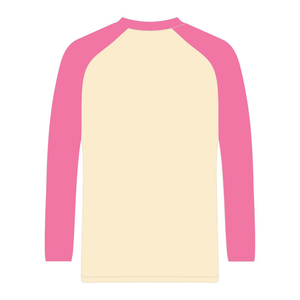 Camiseta de Manga Larga Raglan de Sororidad Ivory, Camiseta Rosa y Verde para Mujeres de Sororidad Griega, Ropa Casual Elegante para Hermandad Universitaria - Product Image 6