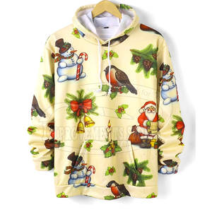 Sudaderas con capucha de sublimación mezcladas de algodón de último estilo Sudaderas con capucha de sublimación de secado rápido de talla grande para hombres - Product Image 1