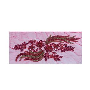 Indian Exporter's Handmade Heavy <b>Beaded</b> Lace Trimmings for Suit & Dupatta Decoration on Sale <b>Beaded</b> <b>Trims</b> - Product Image 1