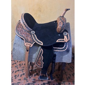 Meilleure vente de selle en cuir américain selles de cheval occidentales et anglaises produits d'équitation en cuir véritable - Product Image 1