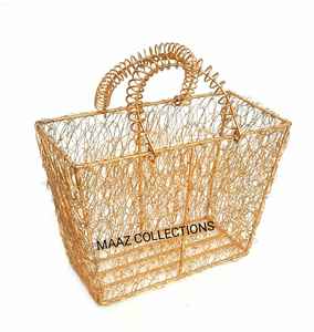 Custom Empty Cheap Handmade Wicker <b>Basket</b> Gift <b>Basket</b> with Handle Oval Fruit <b>Basket</b> Manufacture in India - Product Image 3