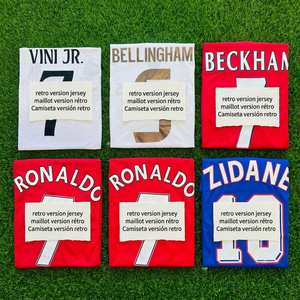 Colección de Camisetas Retro de Galacticos Legends, Camiseta Vintage de Zidane, Cr7, Vini, Versión Elite Player, Camiseta Jacquard - Product Image 1