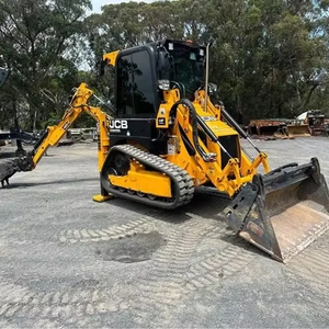 Chargeuse-pelleteuse compacte JCB 1CX, mini-chargeuse frontale avec excavateur arrière, moteur diesel, moment de charge élevé pour la construction et l'agriculture - Product Image 1