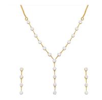 Kalung Berlian Potongan Brilian Elegan Emas Kuning 18kt Berkinerja Tinggi Set Perhiasan Mewah Wanita Harga Jual Eksportir