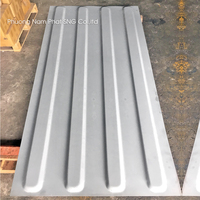 Tôles d'acier ondulées galvanisées SPA-H haute résistance 2x1045x2356mm en vrac à prix avantageux, tôles de toiture ondulées 3, 4, 5 ondulations, plaque de conteneur