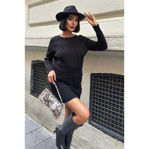 Conjunto Casual sin Espalda Vinca 9580-01 con Detalle de Cadena en Tejido de Punto para la Temporada de Otoño - Product Image 5