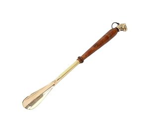 <b>Long</b> Handled Made with <b>Horn</b> and Brass <b>Shoe</b> <b>Horn</b> Handmade with <b>Handle</b> Premium Gift for Men and Women Home - Product Image 3