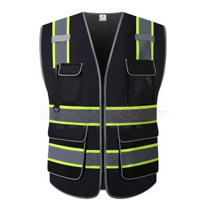 Gilet réfléchissant de sécurité haute visibilité pour route jaune fluorescent gilets réfléchissants bon marché West Hi Vis Running Safety Worker - Product Image 1