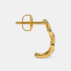 Pendientes de Botón de Moissanita con Forma de Mariposa en Oro de 18K para Novia, Pendientes Brillantes de Corte Redondo en Plata, Oro, Oro Rosa y Oro Blanco - Product Image 6