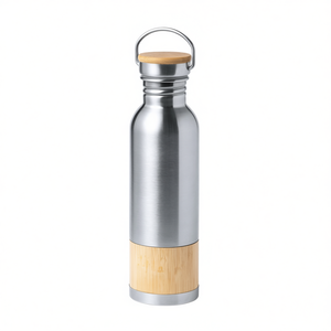 Bouteille d'eau en bambou et acier inoxydable Gaucix - Vaisselle durable - Product Image 2