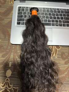 Extensions de cheveux humains bruts non transformés de la meilleure qualité, cheveux Remy droits naturels de temple indien de la meilleure source - Product Image 2