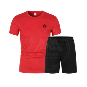 Conjunto de camiseta y pantalones cortos para hombre, ropa de verano con Logo personalizado de alta calidad - Product Image 1