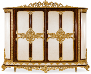 Royal Maharaja High <b>Back</b> <b>Bed</b> & Bedroom Furniture Premium Teak Wooden <b>Bed</b> Furniture <b>Bed</b> Dresser Wardrobe Side Stools <b>For</b> USA - Product Image 5