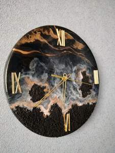 Reloj de Pared de Resina ROOM ASSISTANT, Resina Epoxi, Decoración para el Hogar, Tamaño Personalizado, Funciona con Pilas, Diseño Moderno Hecho a Mano, Lujo - Product Image 3