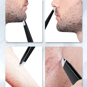 Pinzas para Cejas Cosméticas, Pinzas para Cejas de Acero Inoxidable Personalizadas con Recubrimiento de Color Negro para Belleza - Product Image 6