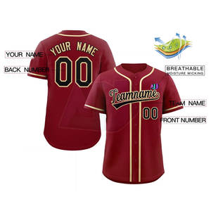 Ensembles d'uniformes de baseball de haute qualité fabriqués avec un tissu respirant, léger et à séchage rapide, taille personnalisée pour hommes - Product Image 4