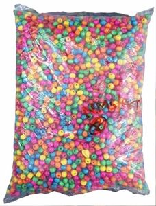 ลูกปัดไม้สีสันสดใสรูปหัวใจงานฝีมือดีไซน์ทันสมัยโอกาสอีสเตอร์การรับบัพติศมาหลายชิ้นแพคเกจเป็นมิตรกับสิ่งแวดล้อม - Product Image 4