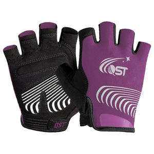 Manufacturer Wholesale Best Quality Cycling Gloves Outdoor Sports Breathable Windproof Half Finger Polyester Anti Riding Gloves - Product Image 5