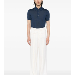 เสื้อโปโลแขนสั้นผู้ชาย, เสื้อกอล์ฟลายทางลำลองคอลลาร์ - Product Image 4