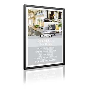 <b>Black</b> Pine Wood-Effect Poster <b>Frame</b> 61 X 91.5 cm Display Picture <b>Frame</b> for A1 A2 <b>A3</b> A4 A5 Sizes - Product Image 1
