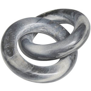 Sculpture de chaîne à maillons en marbre Brooksville Accent d'art en pierre moderne décoratif écologique - Product Image 3