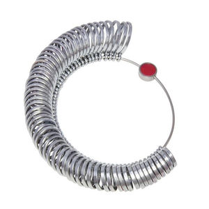 British Standard A-Z & 1-6 Finger Gauge <b>Ring</b> <b>Sizer</b> Set, 63 Pieces Including Half Sizes for Jewelry Making Tools - Product Image 1