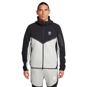 Veste à capuche zippée intégrale en polaire technique pour homme Noir Gris Légère Chaude Vêtement de sport d'entraînement Vêtement de sport haut de gamme - Product Image 3