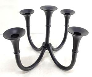 Ambiance Lifestyle Porte-pilier en bois élégant Bougeoir en aluminium couleur or de haute qualité pour la décoration de la maison pour Noël - Product Image 6