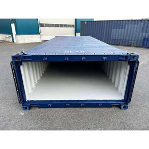 Contenedor de acero apilable de media altura de 20 pies Contenedor de carga a granel, Esquinas reforzadas, opciones de ventilación/drenaje - Product Image 1