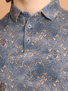 Bluetoner เสื้อยืดแขนสั้นระดับพรีเมี่ยมใส่สบาย, เสื้อผ้าลำลองผ้าฝ้าย100% พิมพ์ลายดิจิตอลทันสมัย - Product Image 3