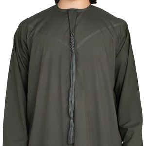 Premium Emirati Thobe Forest Luxury Kandura Ropa árabe tradicional Elegante para hombre Jubba Suave y transpirable Traje islámico moderno - Product Image 6