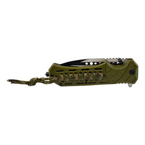 Coltello con blocco di sicurezza Wallis K901365, manico verde, acciaio inossidabile, durezza 54-56 - Product Image 4