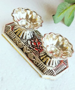 <strong>German</strong> Silver Pooja Plate Roli Chawal Platter Housewarming <strong>Gift</strong> Return <strong>Gift</strong> Indian Wedding <strong>Gift</strong> - Product Image 3