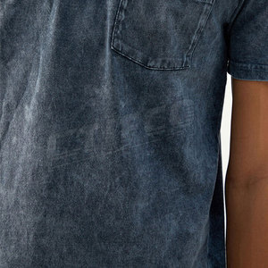 Camiseta de lavado ácido para hombre con logotipo personalizado profesional-Algodón/fibra de bambú Durable y transpirable Servicio OEM al por mayor Superventas - Product Image 6