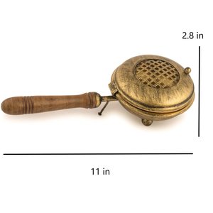 กระถางธูปทองเหลืองทรงกลมสำหรับตกแต่งโต๊ะ - Product Image 3