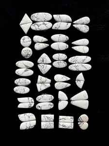 Howlite Pair Gemstone Lot Wholesale Natural Cabochon Pairs for Jewelry Making - Product Image 6