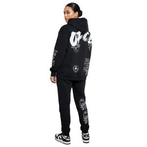 Conjunto Deportivo Informal de Sudadera con Capucha y Pantalones de Chándal con Estampado Degradado, 100% Algodón, para Unisex - Product Image 6