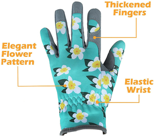 ถุงมือหนังยาวสำหรับทำสวนถุงมือทำงานพิมพ์โลโก้ได้ตามต้องการ - Product Image 6