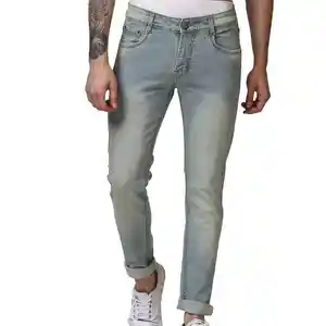 Celana Denim Gaya Baru Populer Celana Jeans Pria Klasik Pakaian Pria Jeans Elastisitas Hitam Baru Brill Kasual untuk Pria