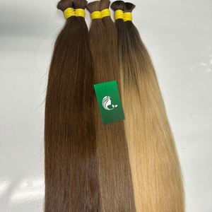 Cuticules cheveux alignés de qualité supérieure en vrac vietnamien cheveux naturels blonds 613 vierge cuticule alignée extension de cheveux humains - Product Image 3