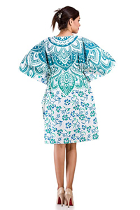 Caftan ample à manches courtes pour femmes, imprimé Floral, grande taille, vêtements décontractés, été - Product Image 2