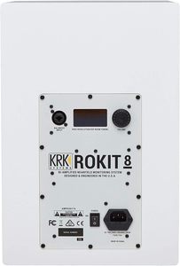 Nouveaux moniteurs de studio amplifiés bi-amplifiés professionnels KRK RP8 Rokit G4 de 8 pouces, blanc, avec fonction bruit blanc - PAIRE - Product Image 4